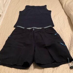 Navy Tank Top and Shorts Set